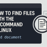 How to Find Files with the fd Command in Linux